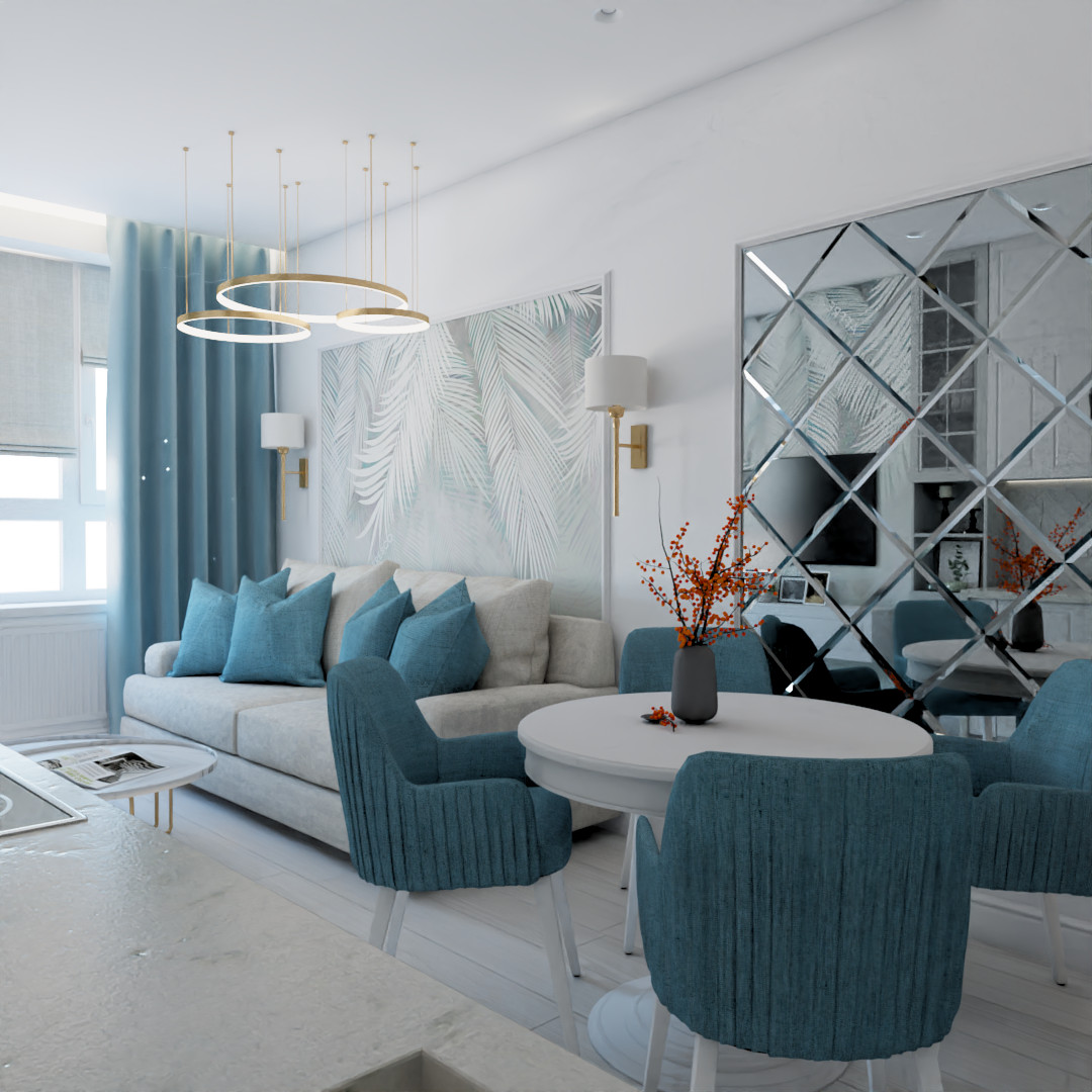 Кухня-гостиная. Москва, 1ый Котляковский переулок