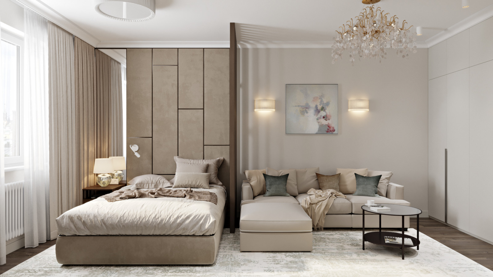 Гостиная-спальня