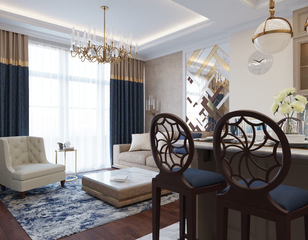 "Ванильное небо" - двухкомнатная квартира в Хамовниках