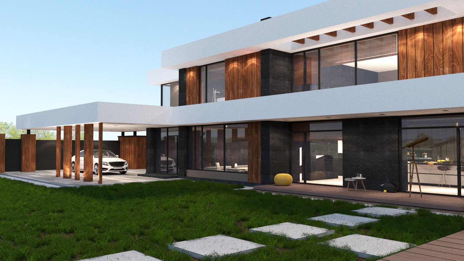 Дом Минимализм в пос.Позелы