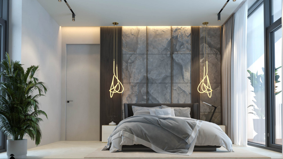 Гостевая спальня в проекте загородного дома Mountain House