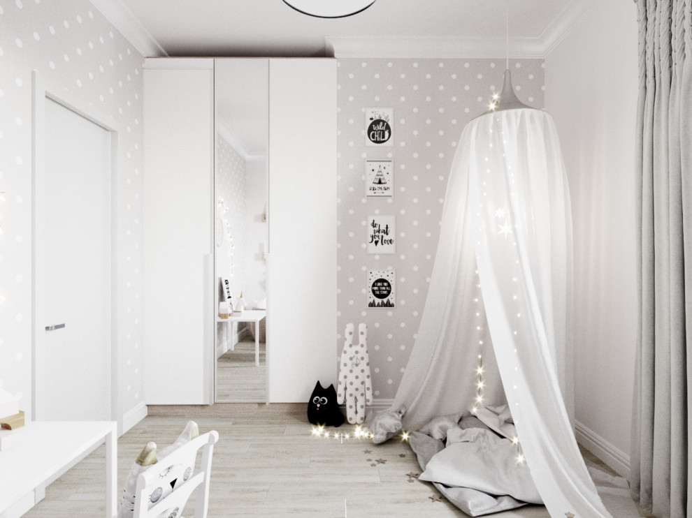 Дизайн интерьера квартиры в ЖК Светлый мир внутри. Детская