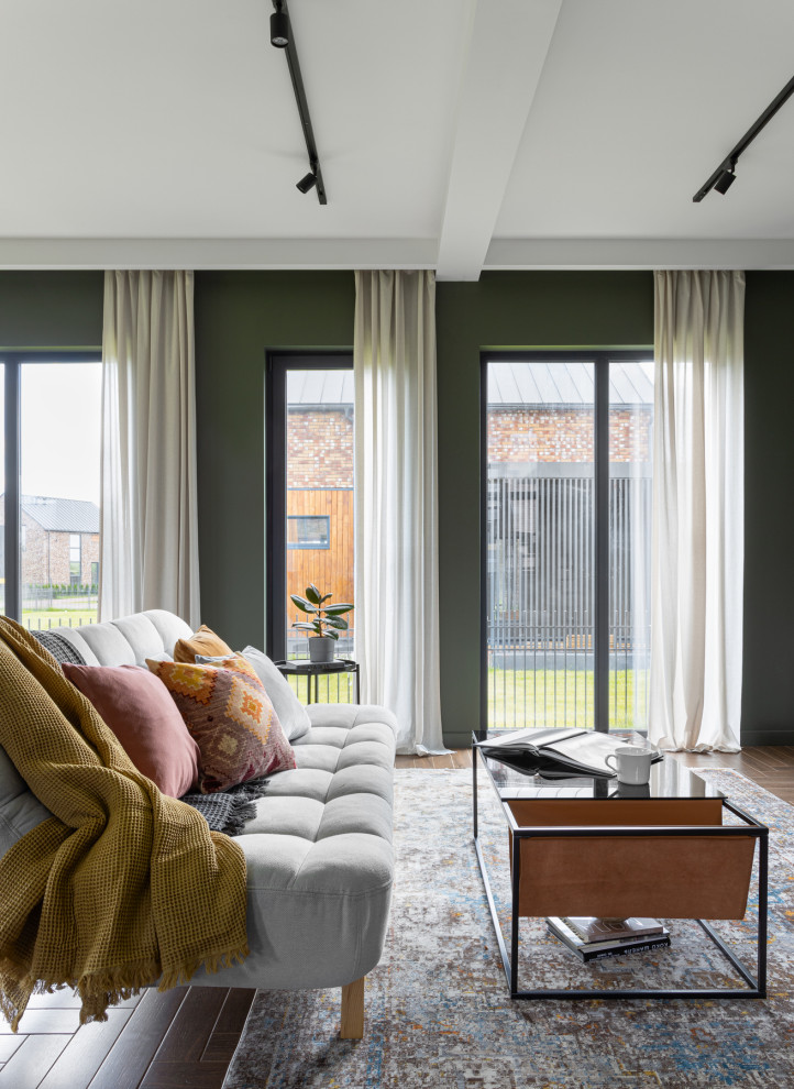 Дом в Подмосковье 137 м2 с темными стенами