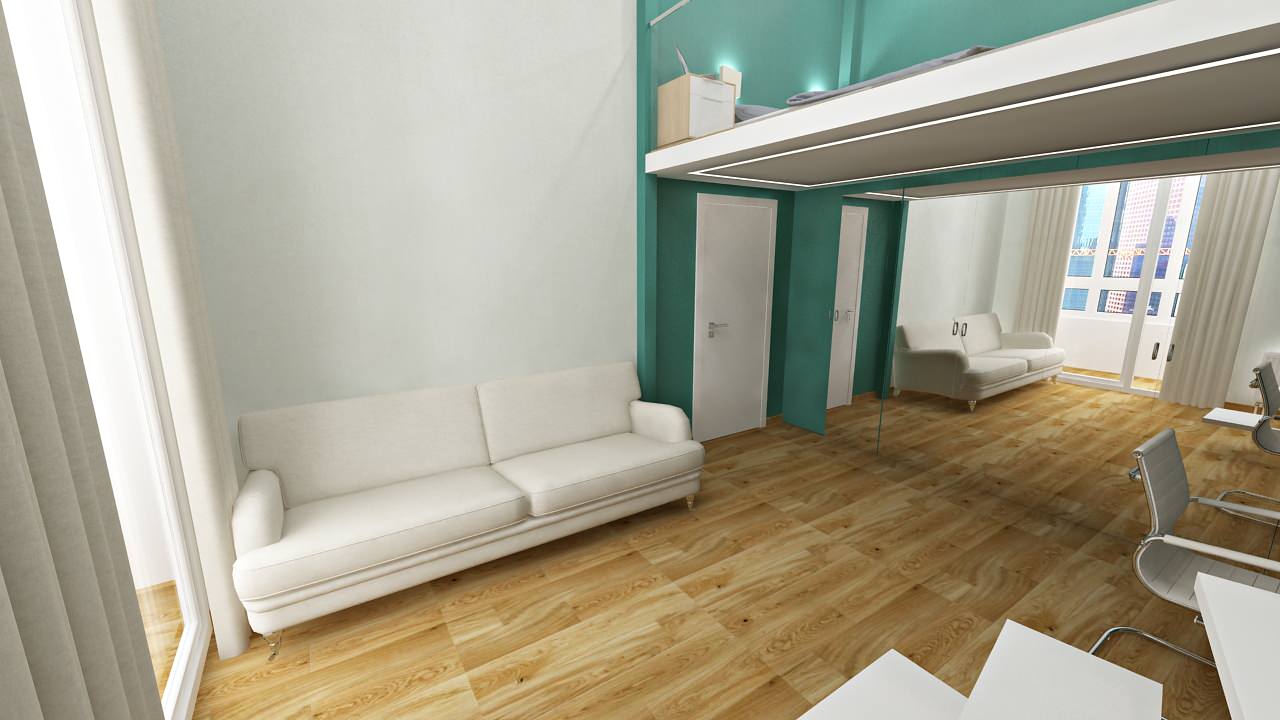 Обложка проекта: Проект 2х-комн. квартиры с потолками 4 метра