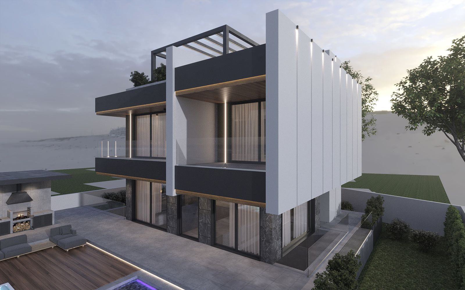 Cottage Facade Design in Peyia, Cyprus