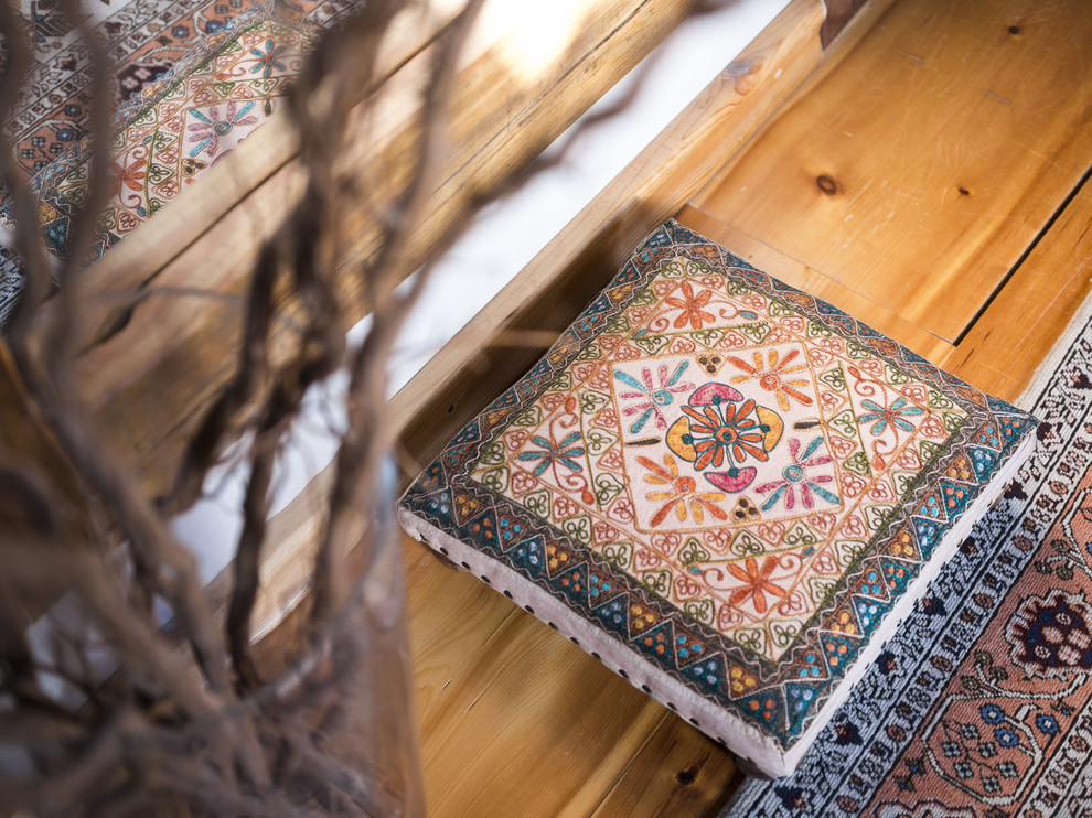 Мансарда с элементами стиля бохо-шик