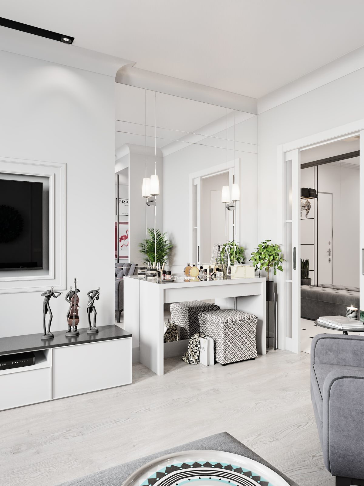 Контрастный белый