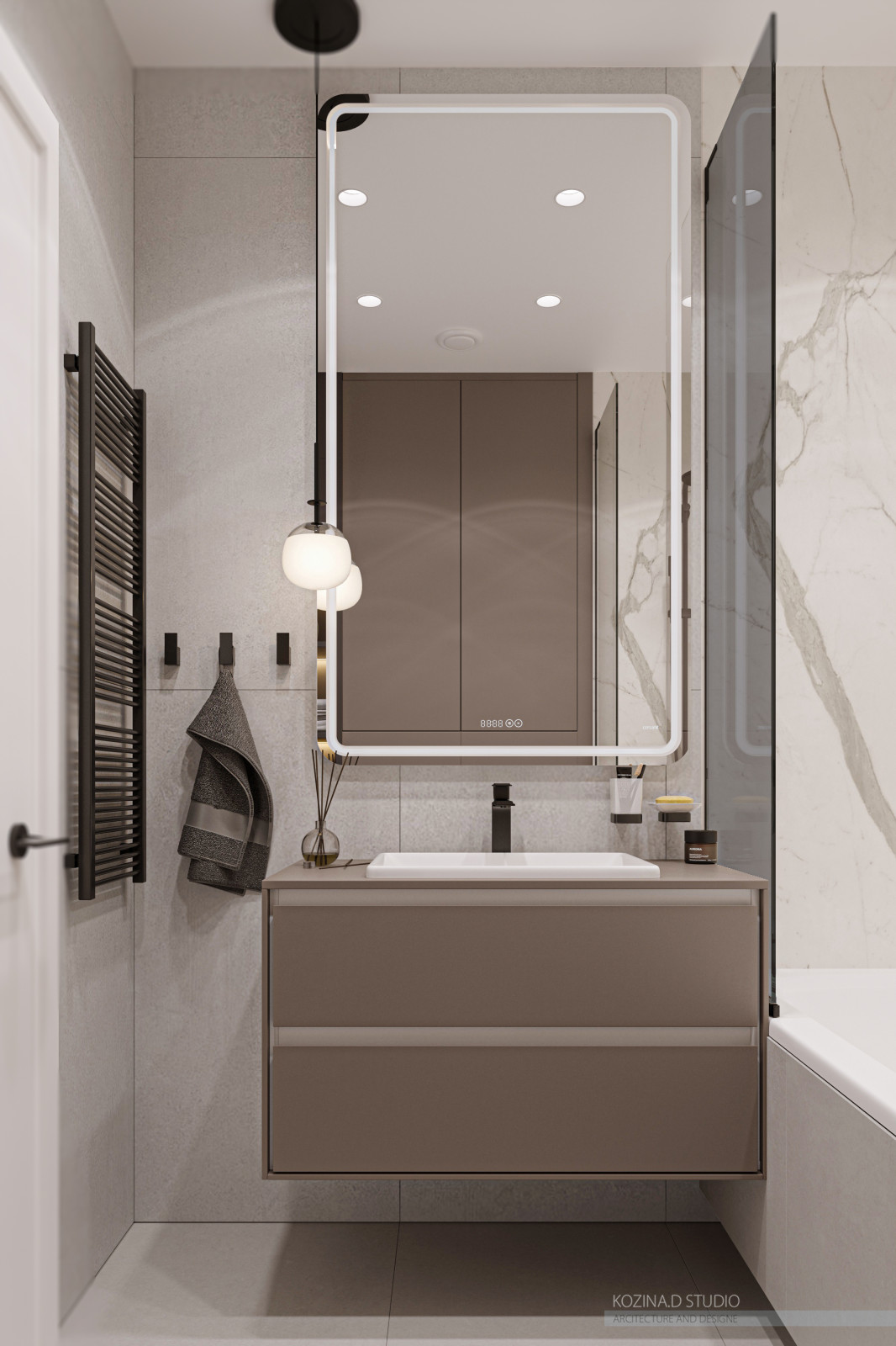 Проект трехкомнатной квариты (82 м²) в Санкт-Петербурге