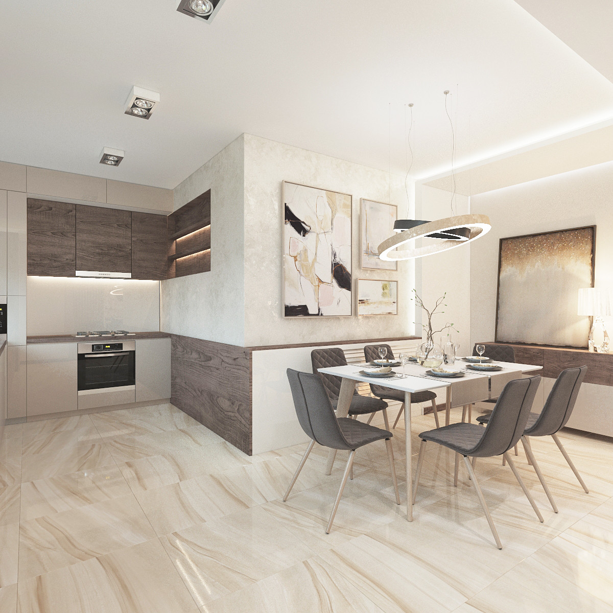 Обложка проекта: Двухкомнатная квартира для семьи