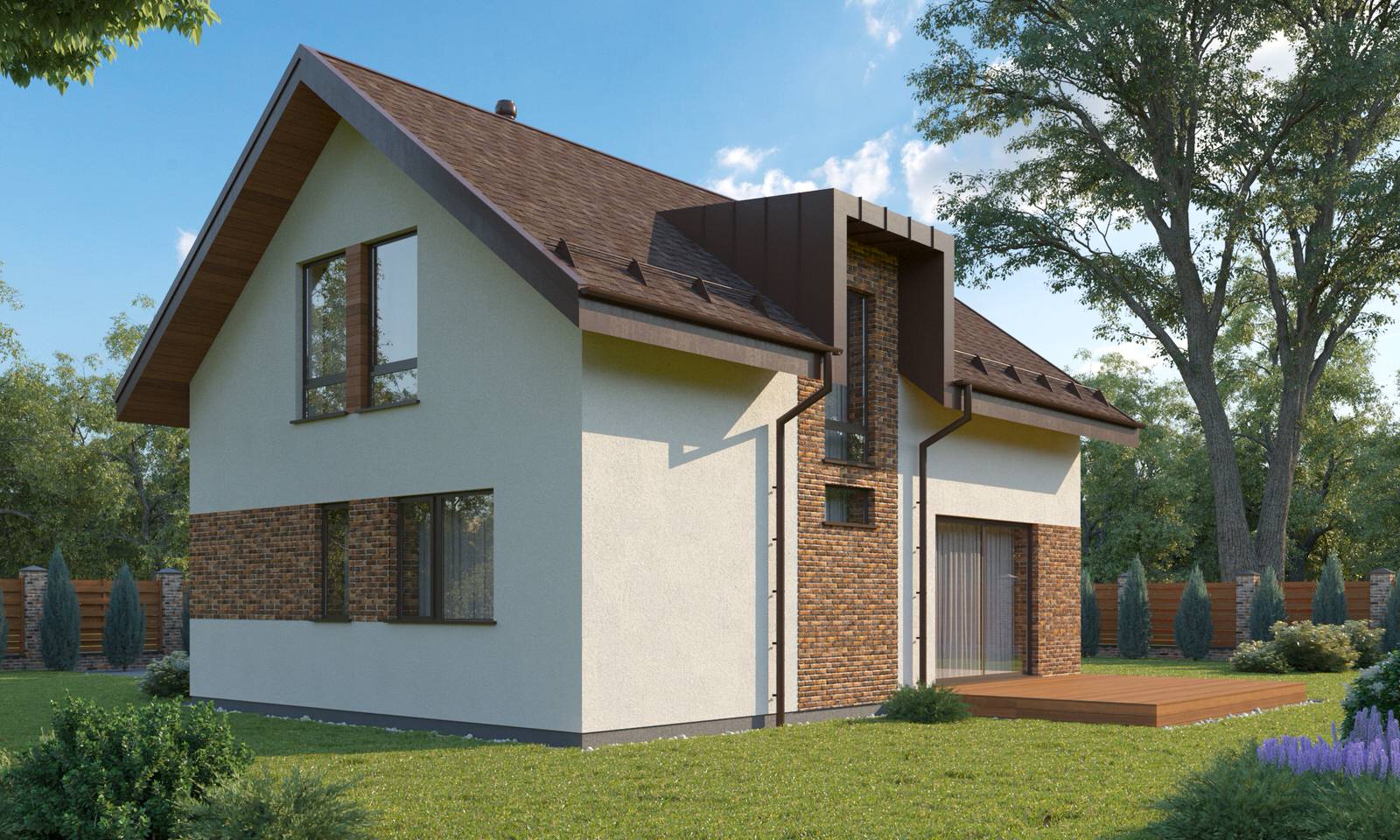 Типовой уютный дом на 125 м2