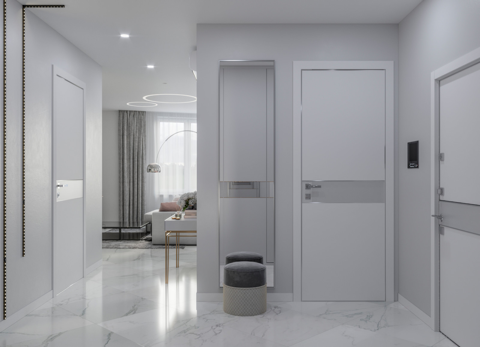 Квартира в нейтральных тонах в ЖК Царская площадь