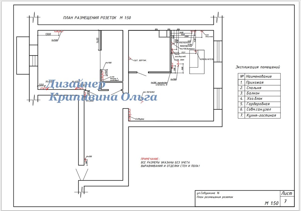 Рабочая документация (чертежи)