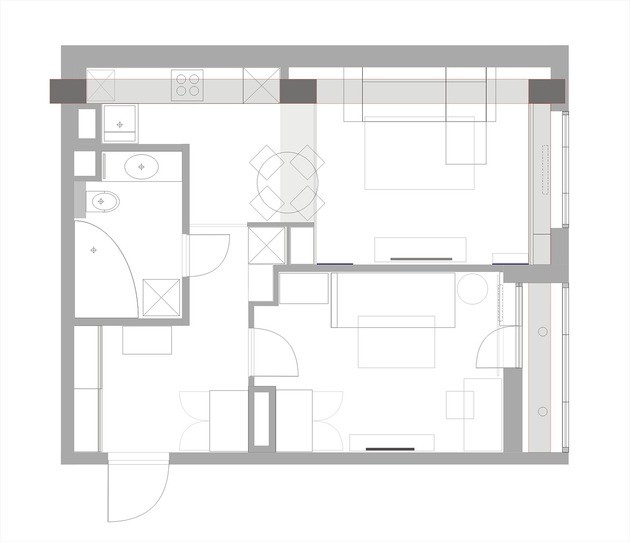 В гостях: 45 метров, распланированные хозяйкой-архитектором