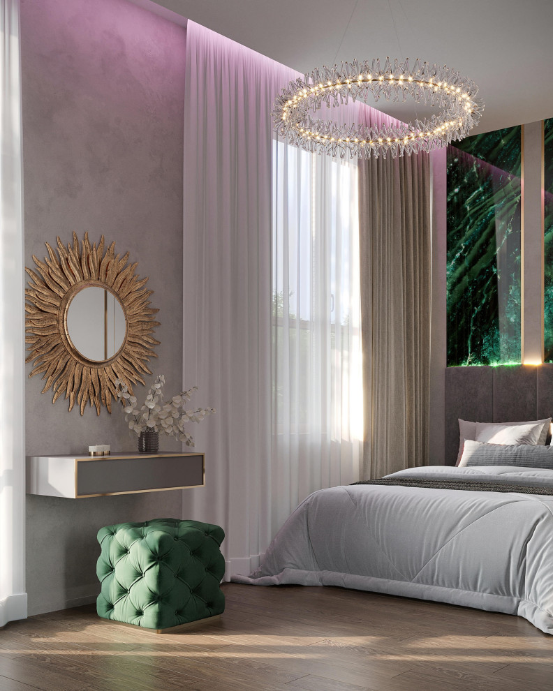 Роскошный дизайн квартиры в стиле современная классика в ЖК "Квартал Лахта парк"