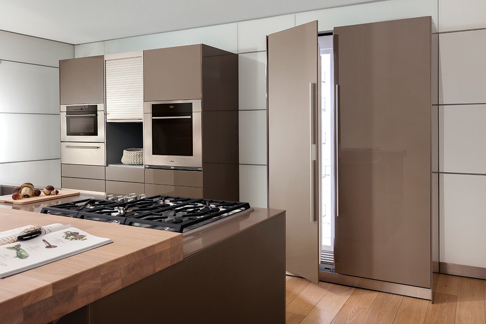 Интегрируемые холодильники в интерьере