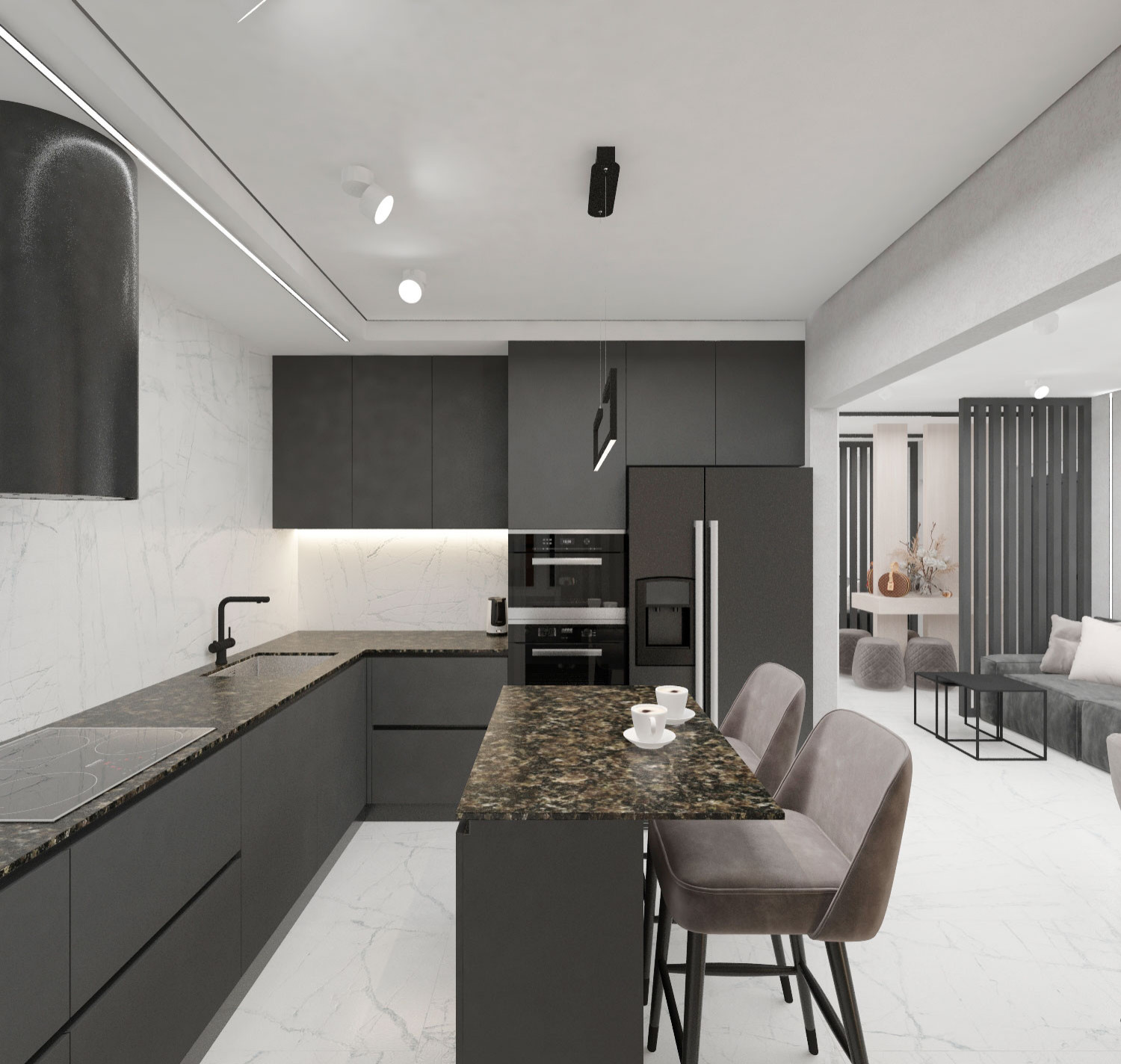 Квартира ЖК Театральный, 83 м2остров