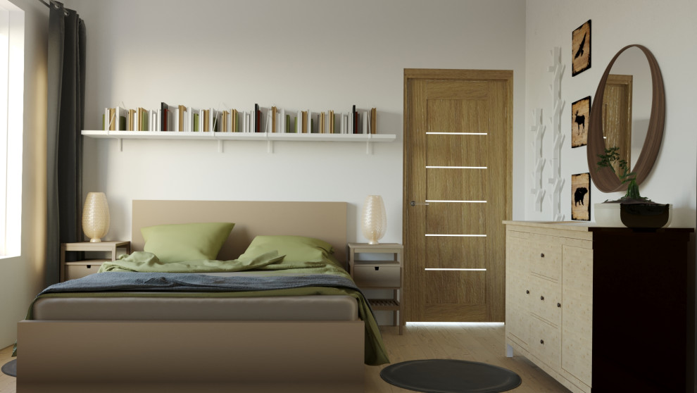 Обложка проекта: Экоспальня для молодой пары