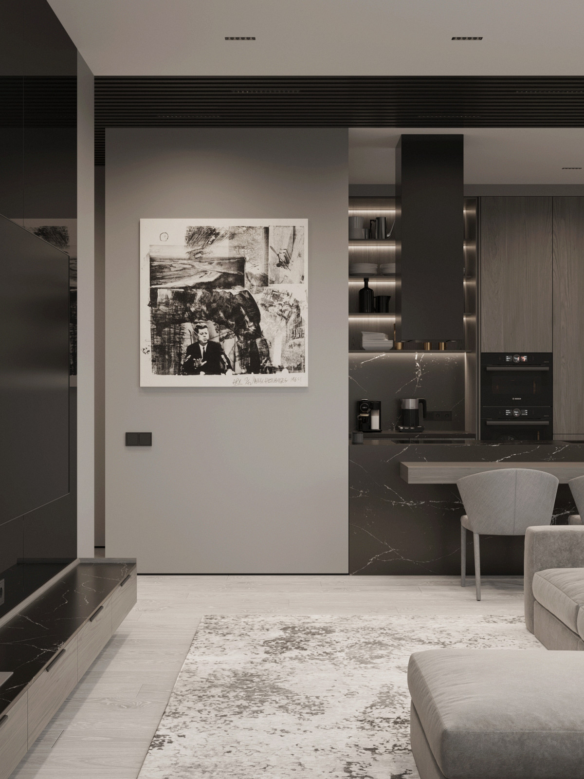 Кухня-гостиная из проекта по ул. Автономная