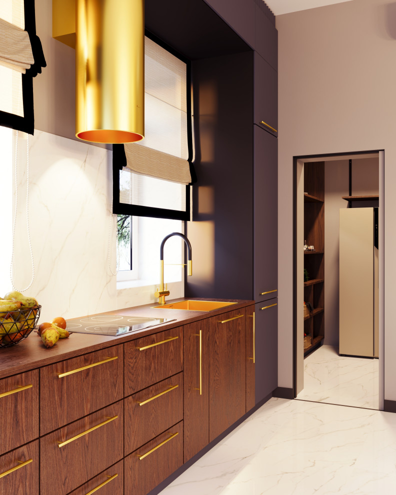 Кухня-гостиная в загородном доме