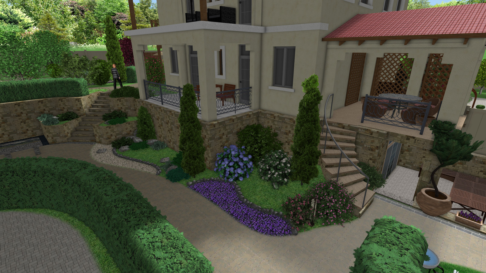 Приусадебная территория минигостинницы