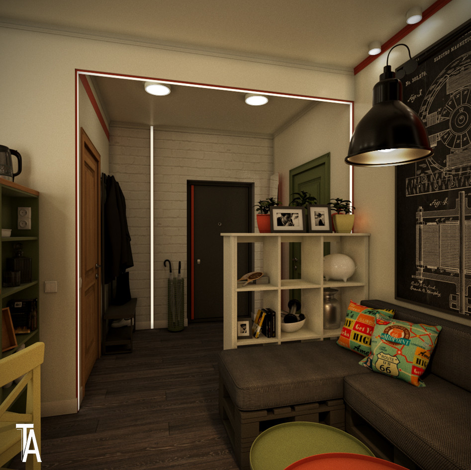 ИНТЕРЬЕР ОДНОКОМНАТНОЙ КВАРТИРЫ