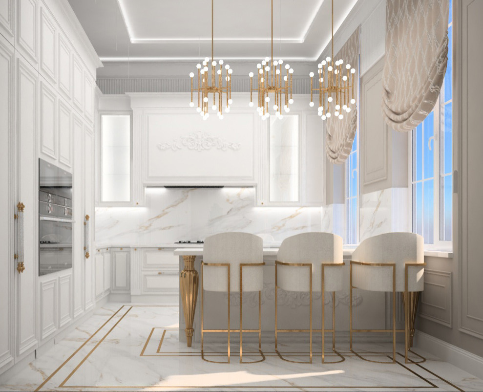 Классический дизайн коттеджа г. Пенза