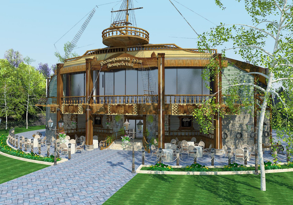 Обложка проекта: Фасад ресторанного дома Петровский (лихие 2009-10е)