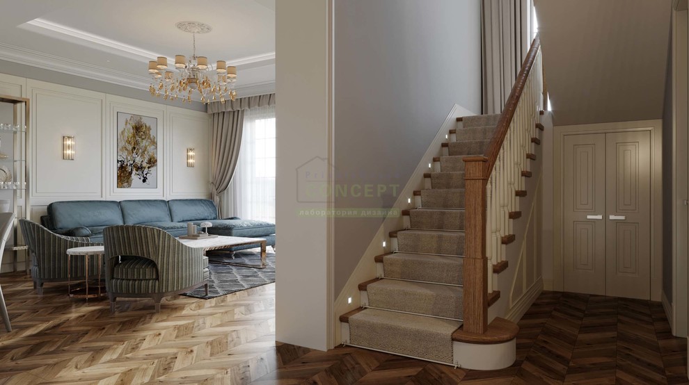 Дом в современной классике 350м2