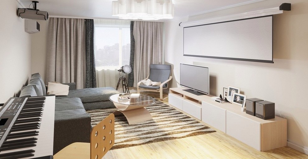 Проект двухкомнатной квартиры в ЖК "Четыре сезона"