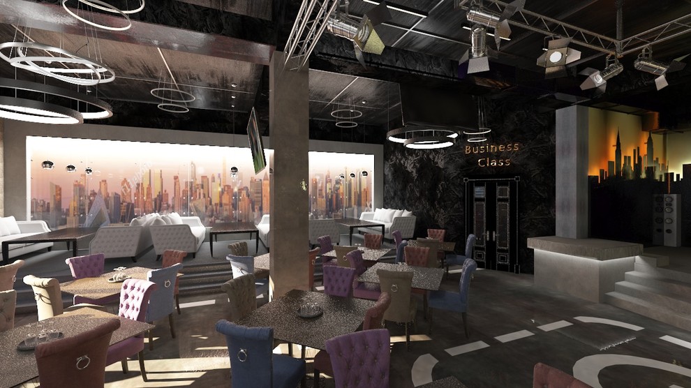 Дизайн караоке бара MANHATTAN в Белово