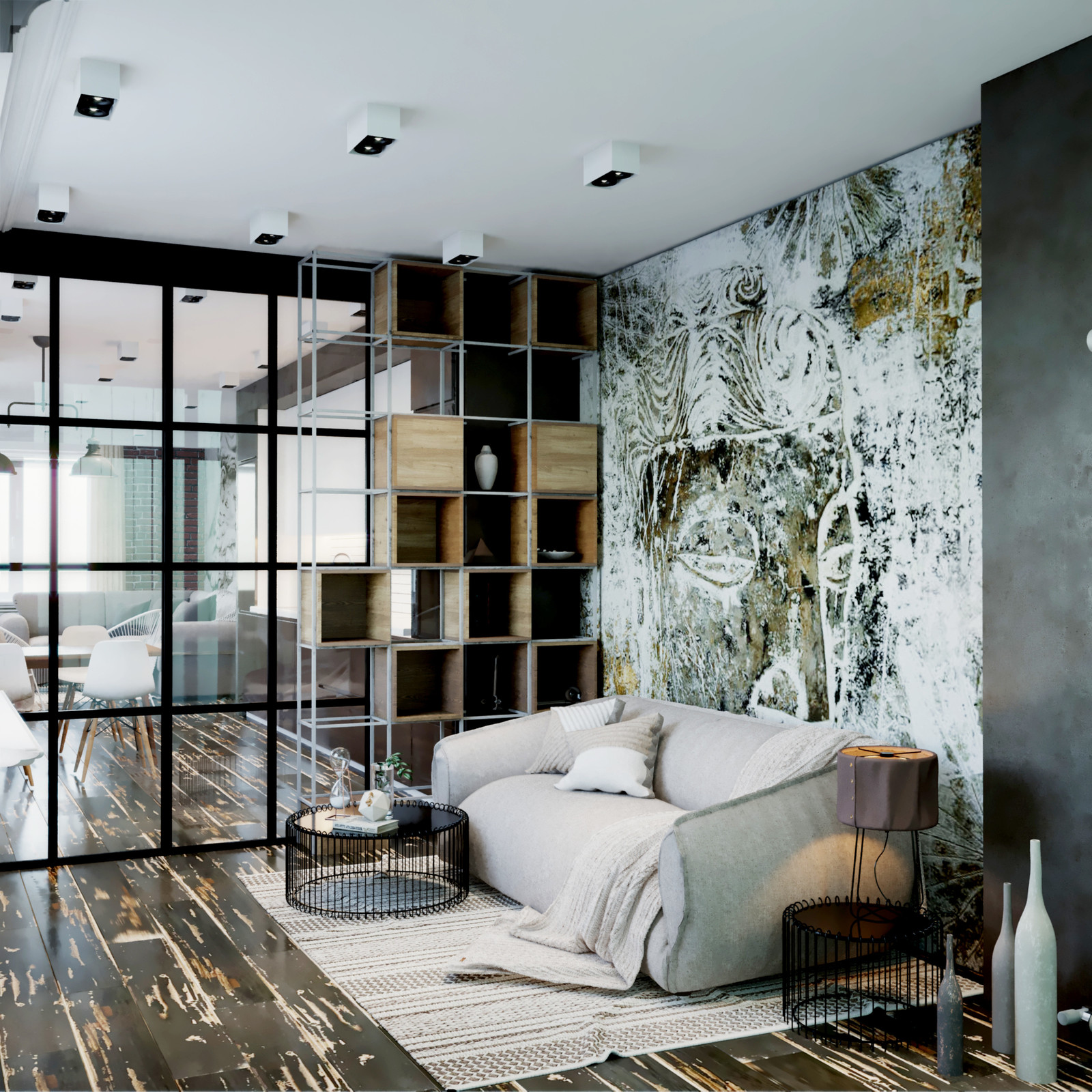 Квартира в стиле лофт