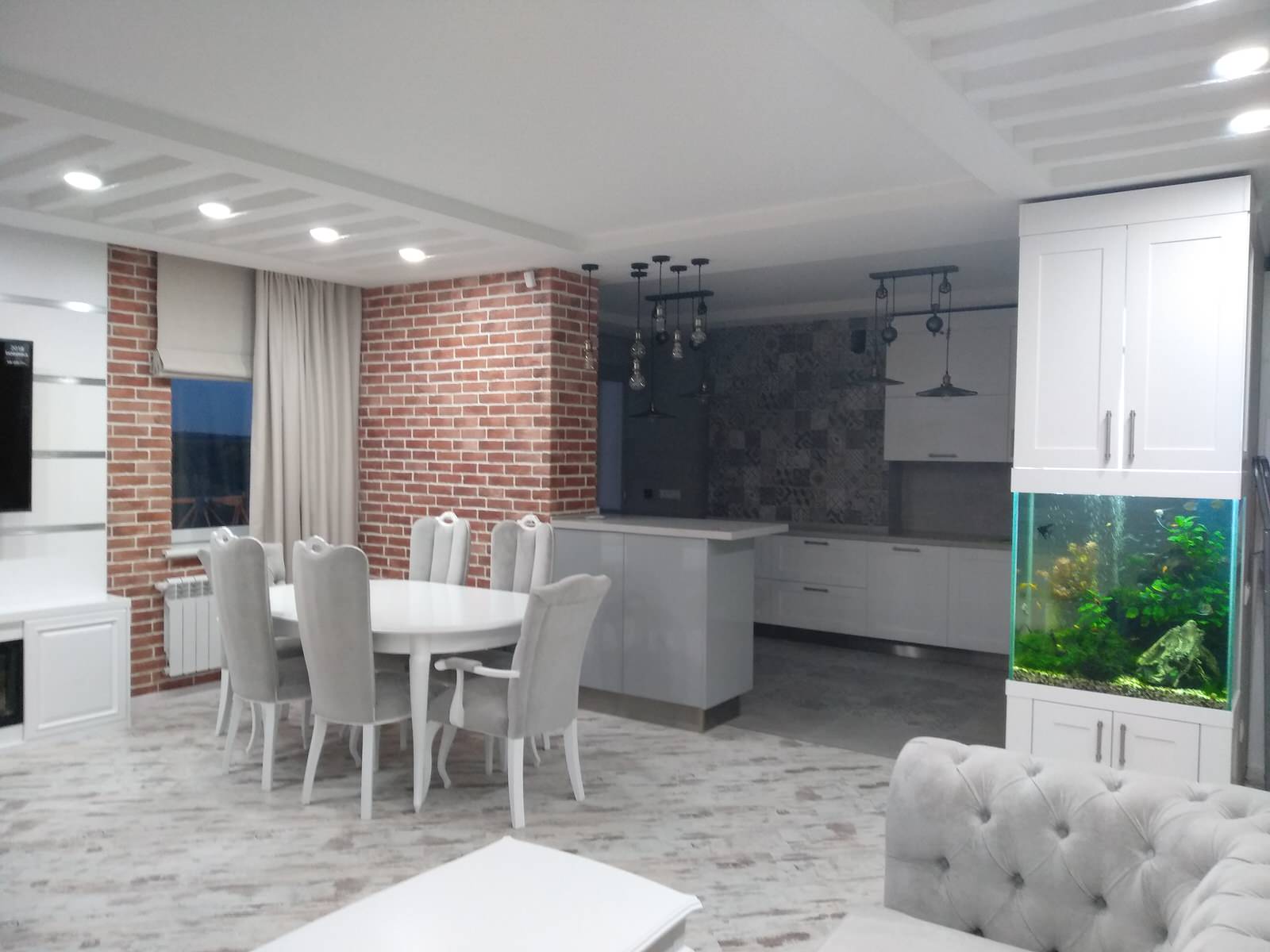 Текстильное оформление 3-х  квартиры