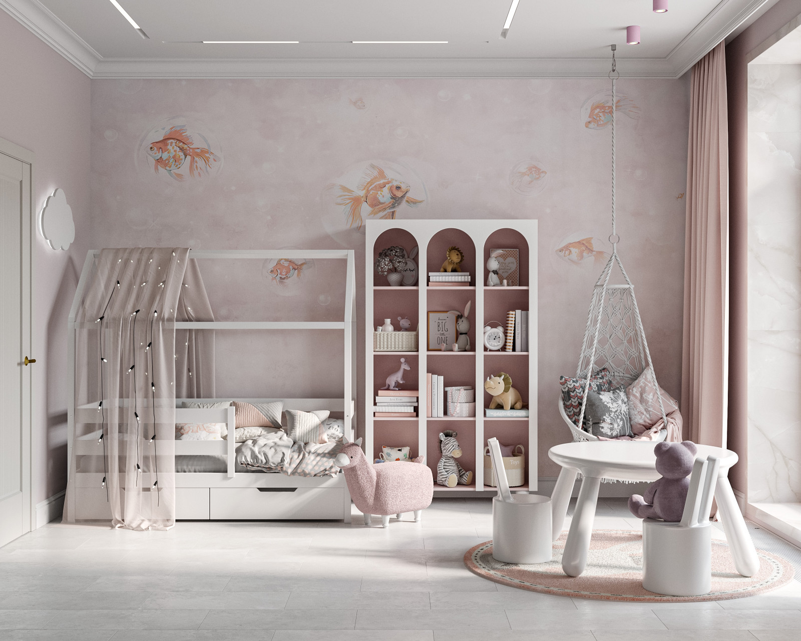 Нежная детская комната для девочки