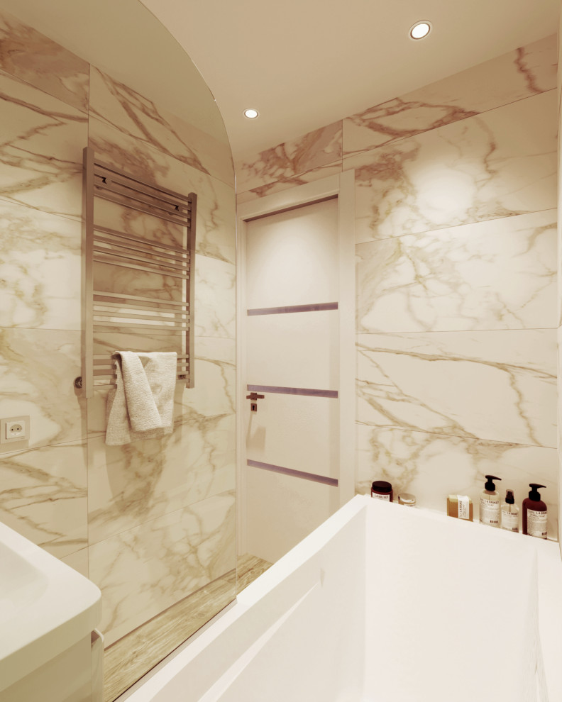 Квартира в оттенках синего для семейной пары