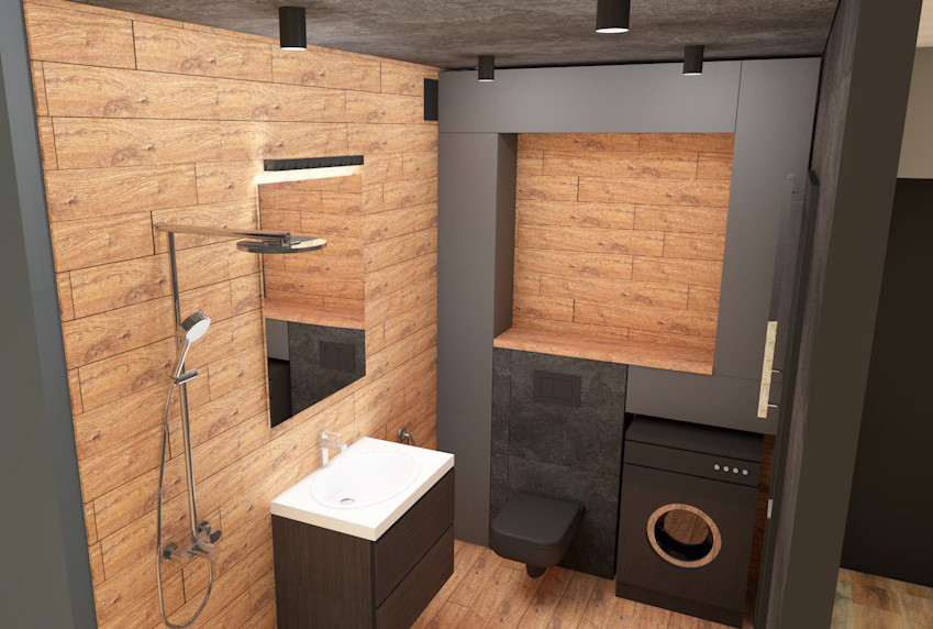 Дизайн-проект квартиры в стиле лофт.