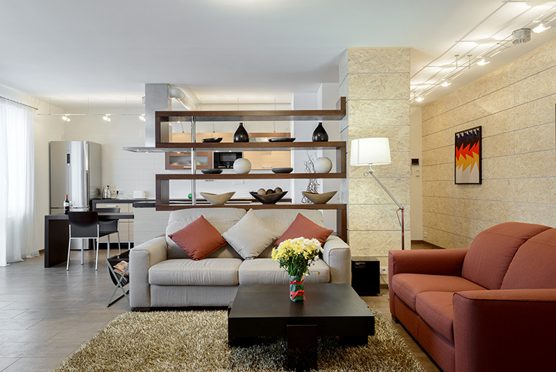 Обложка проекта: Гостинная - столовая