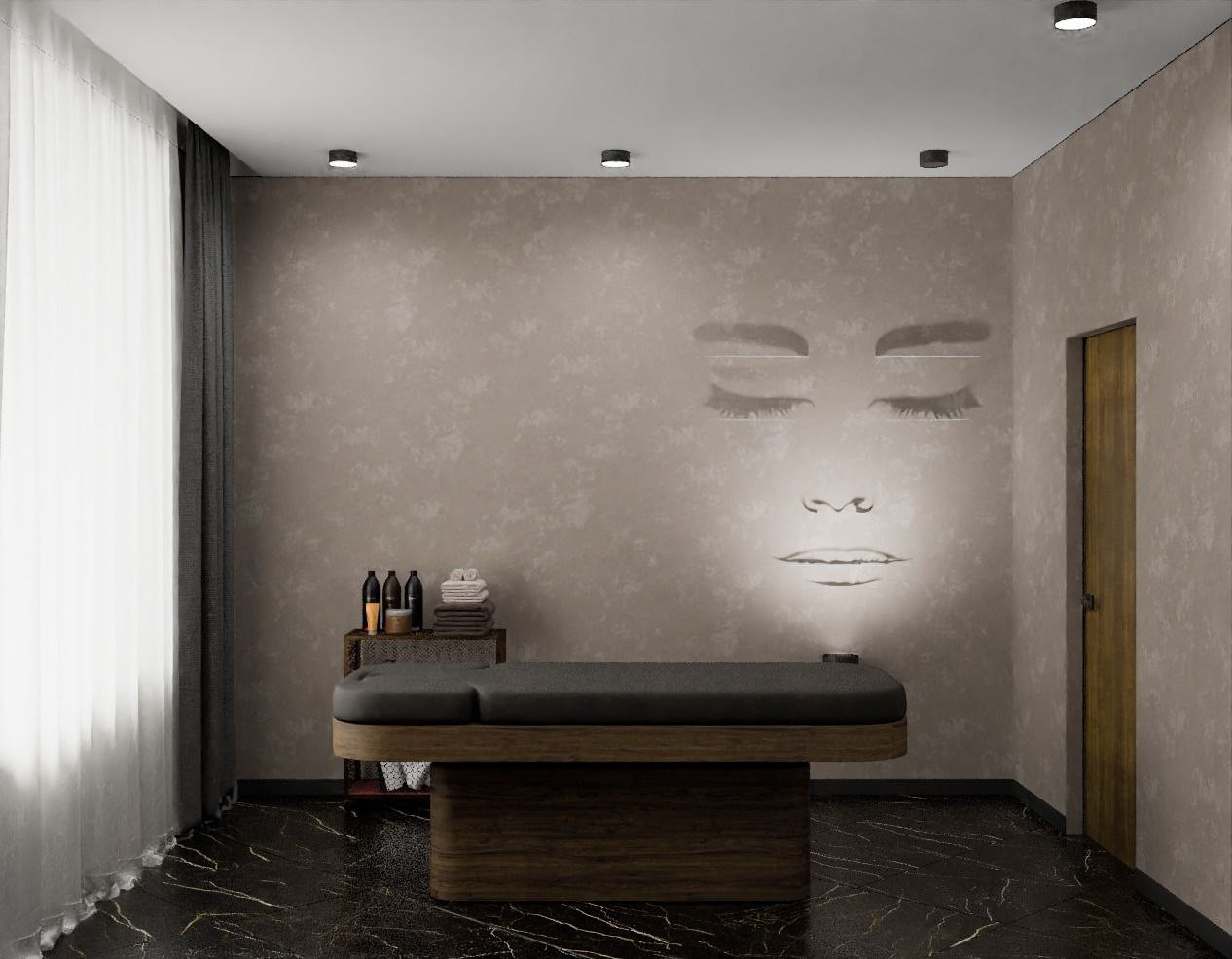 Дизайн массажной студии в стиле эклектика