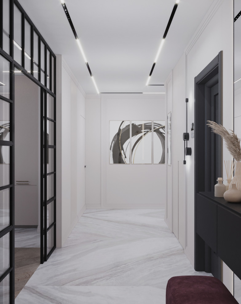 Кухня-гостиная+санузел в стиле Неоклассика