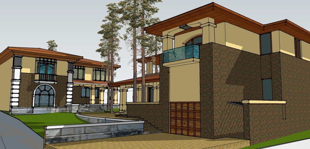 Обложка проекта: Дом в итальянском стиле