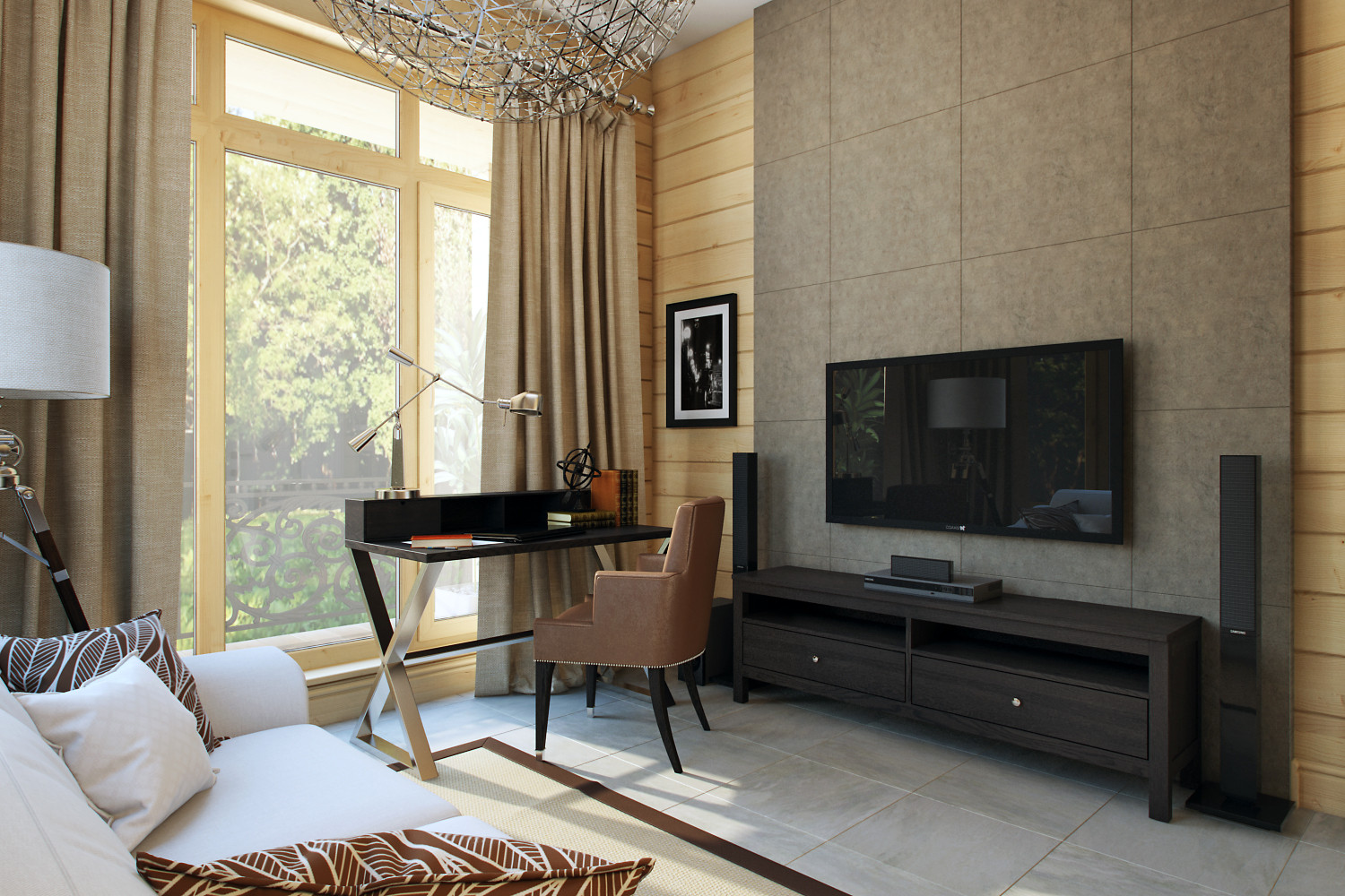 Коттедж из бруса в Москве