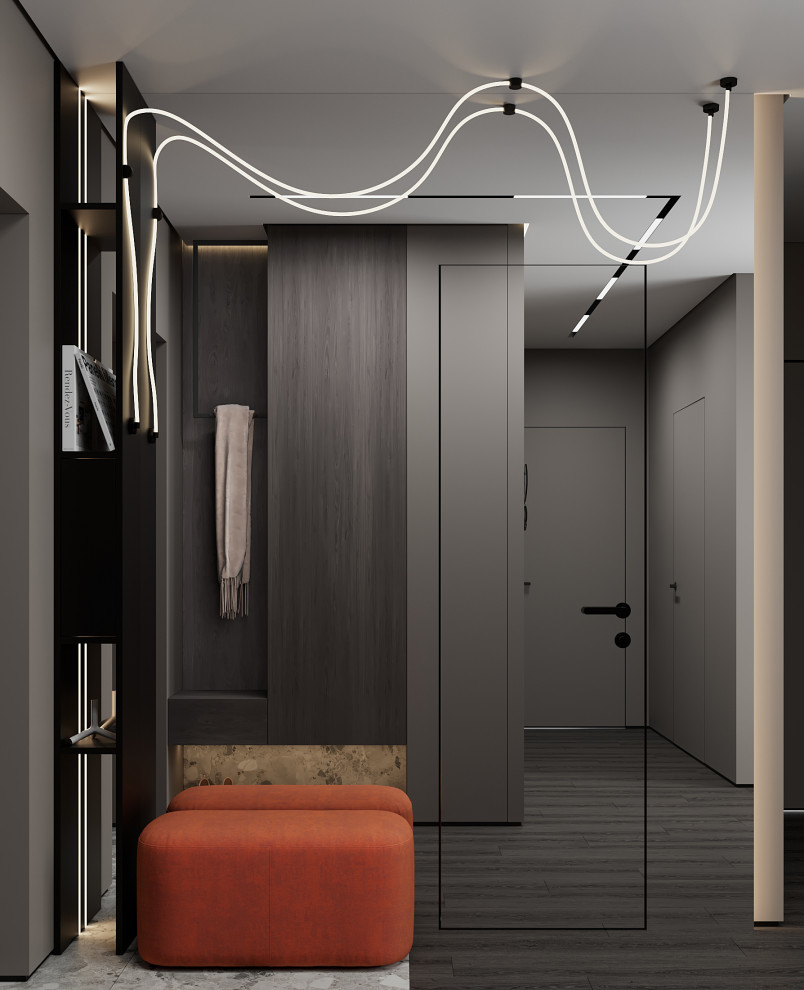 Дизайн-проект квартиры в современном стиле для молодой яркой пары