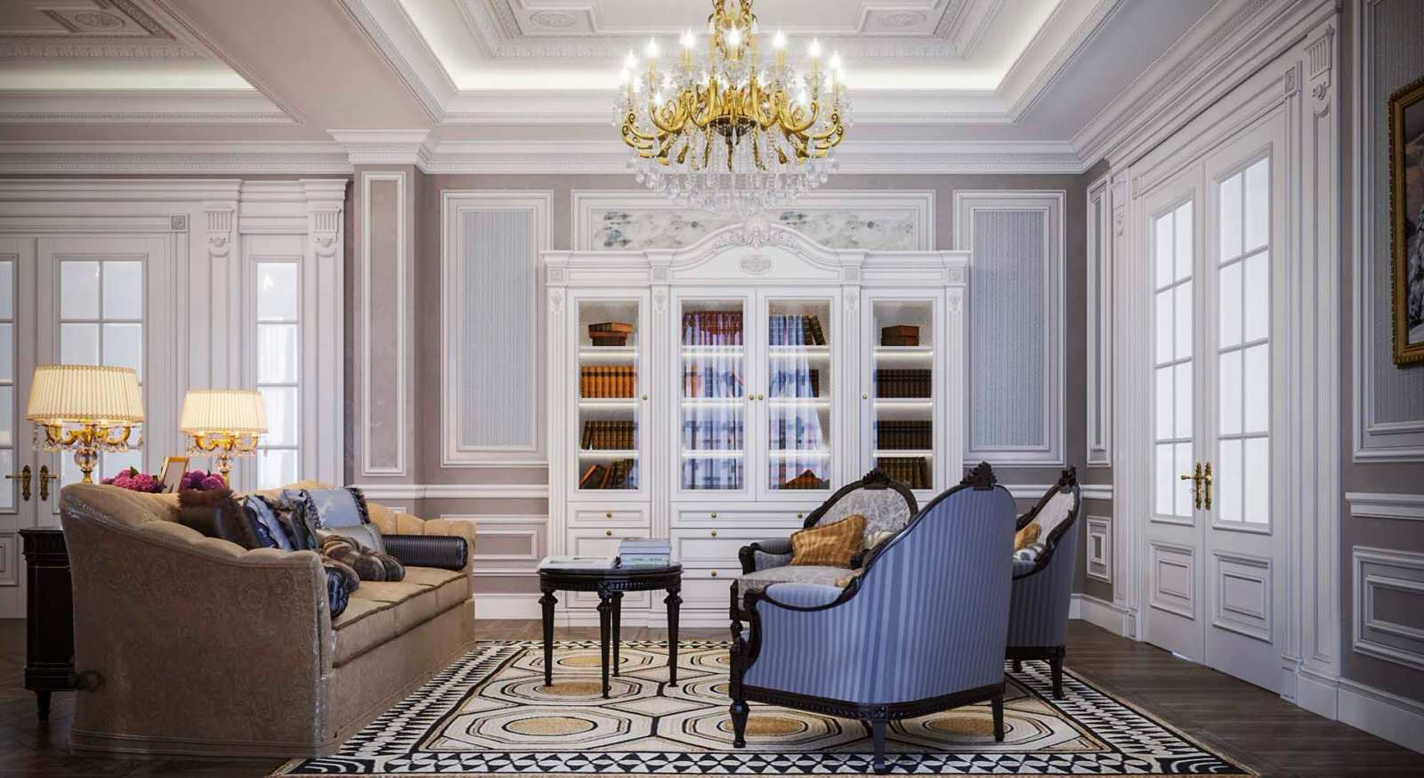 Обложка проекта: Дизайн гостиной в серых тонах от Mirt