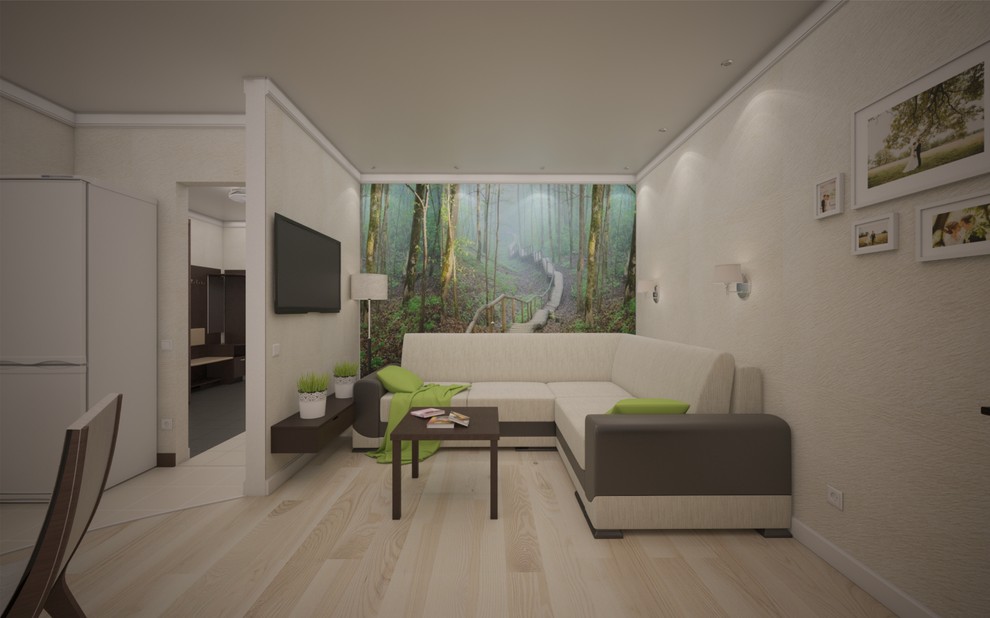 Обложка проекта: Квартира для молодой семьи в современном стиле