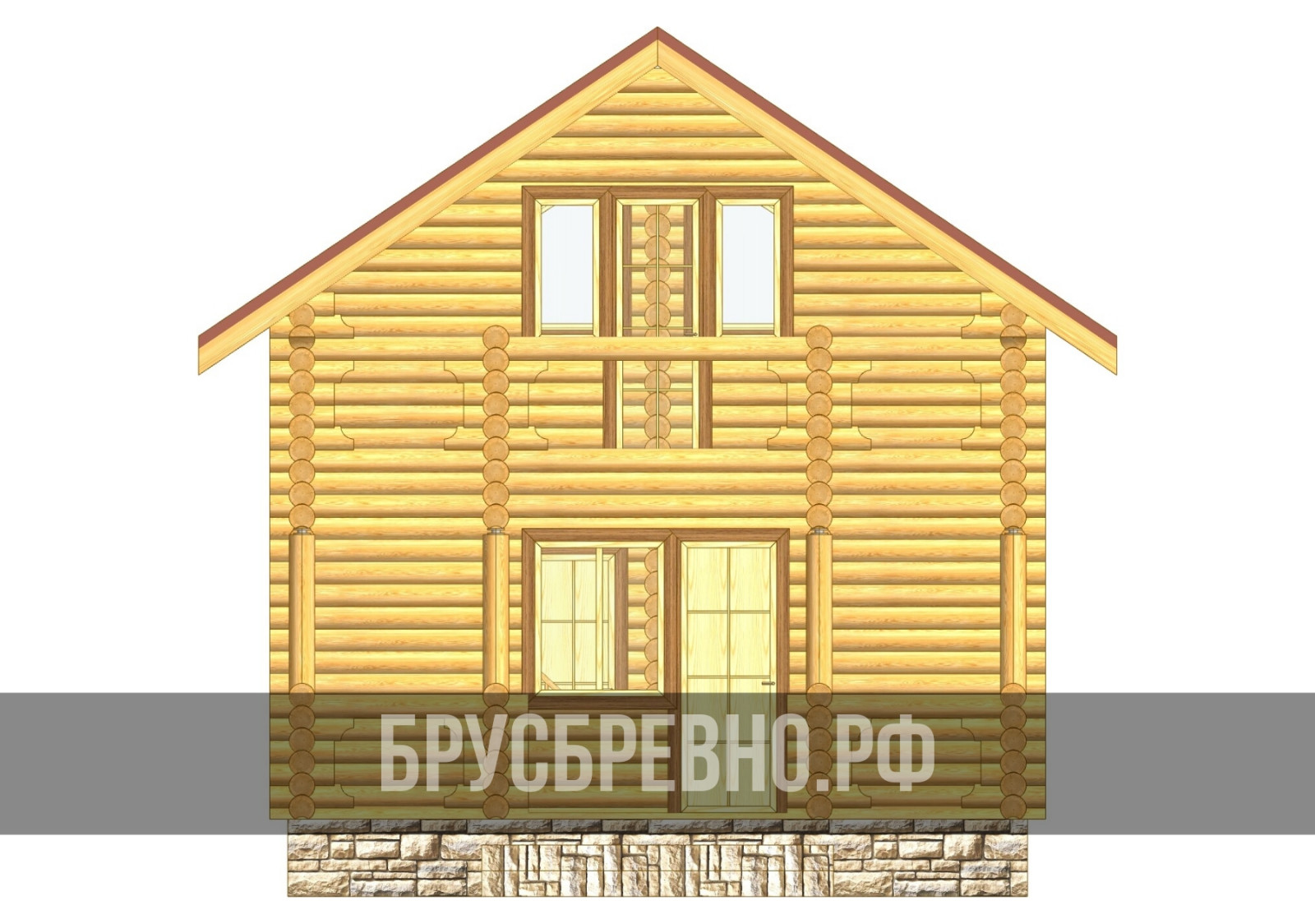 Проект 563 Баня 6х10 бревно 200