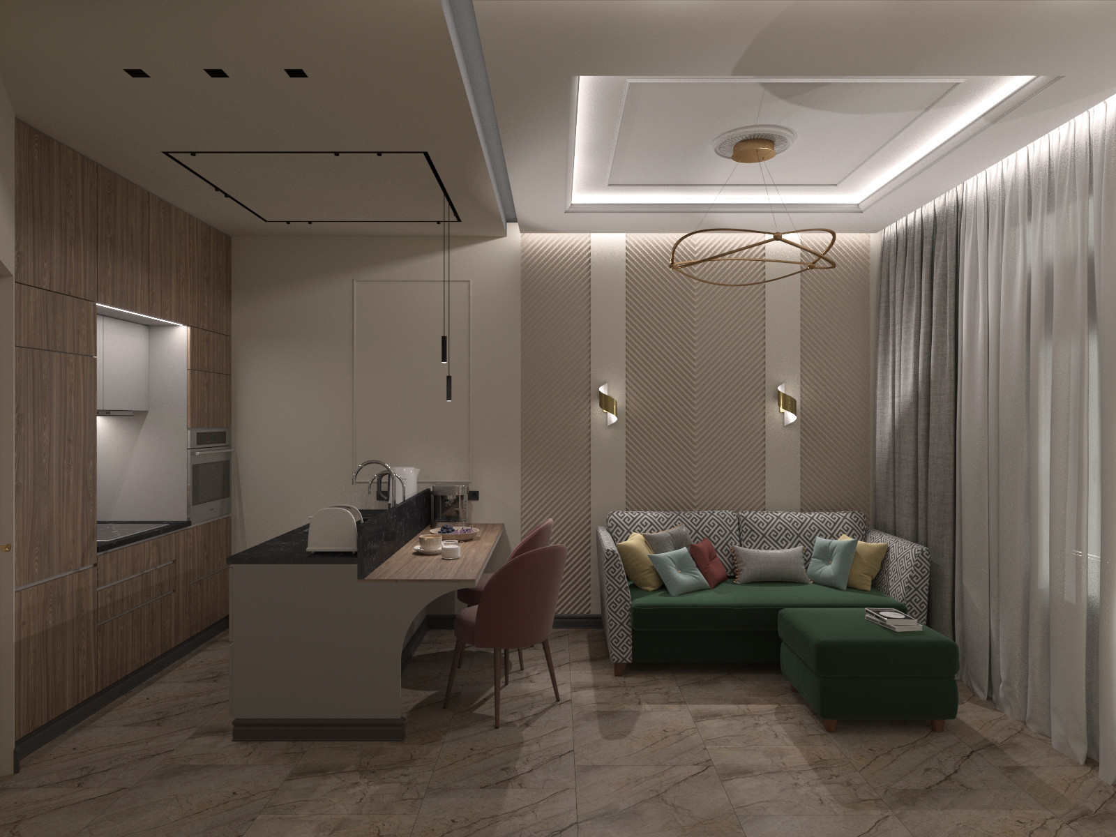 Квартира в доме ар-деко