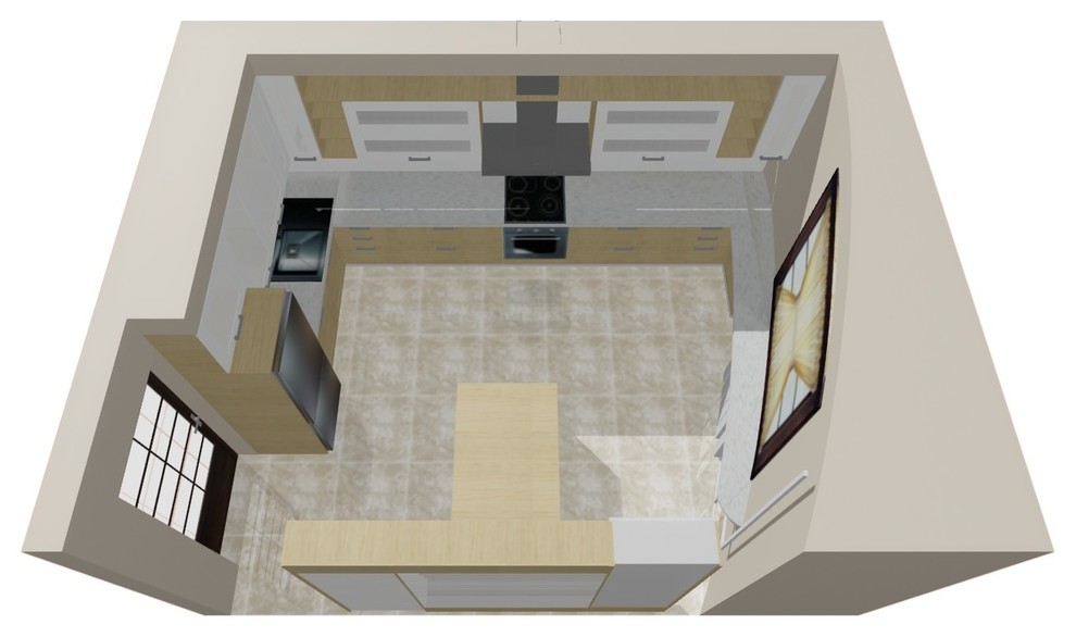 Проект Кухни на Бутлерова 11 кв. 117