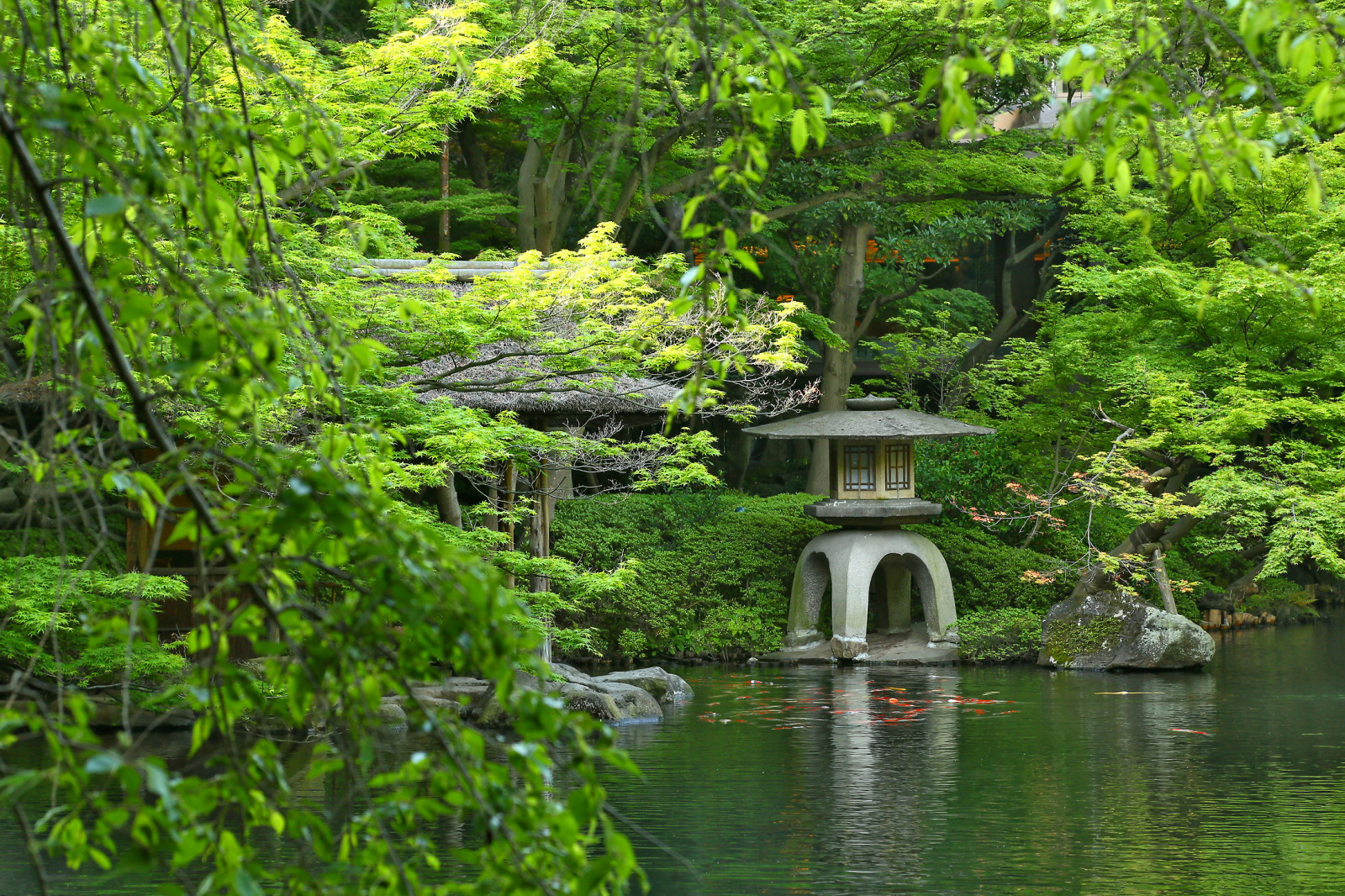 Исторический сад Happoen Garden, Tokyo, Japan