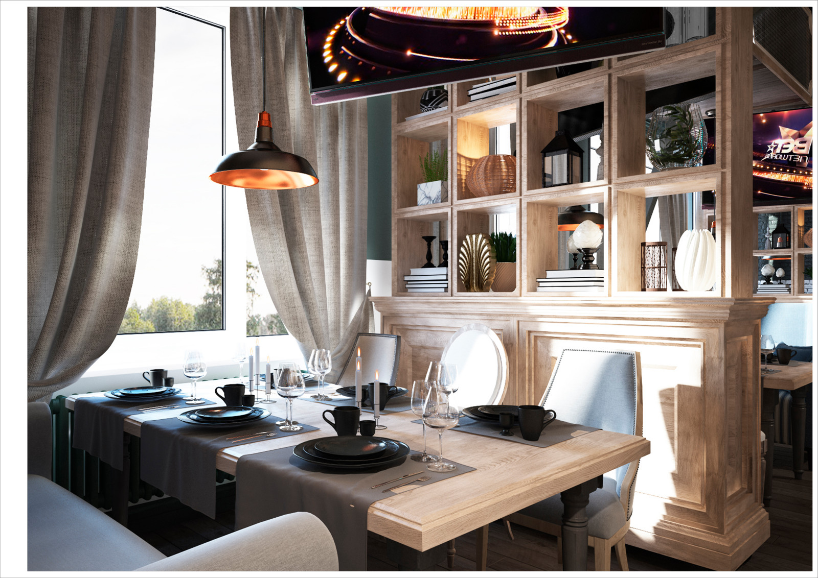 Restaurant_006_визуализация интерьера ресторана в "г. Волгодонск  51"
