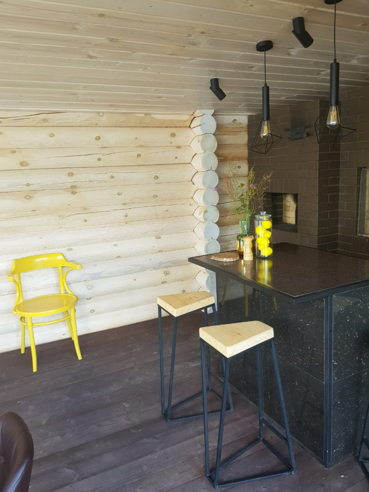 Летняя кухня с русской печью.