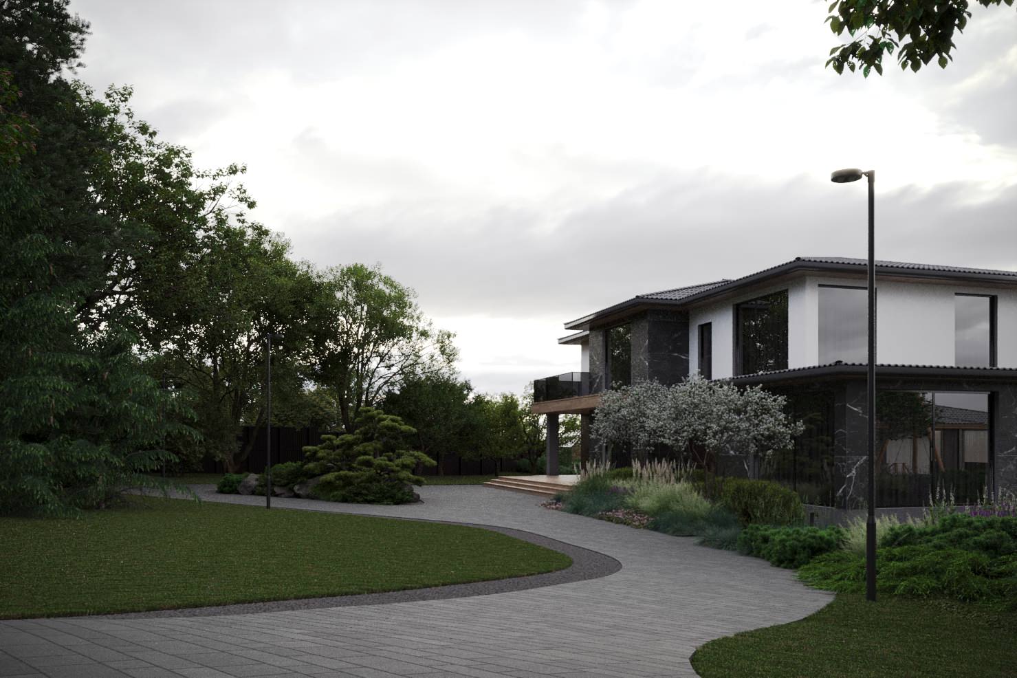 Сад на высоком берегу